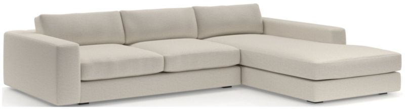 Oceanside Low Deep-Seat 2-Piece Right-Arm Chaise Sectional Sofa - image 0 of 9