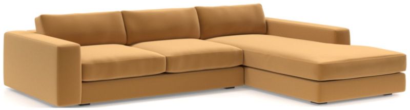 Oceanside Low Deep-Seat 2-Piece Right-Arm Chaise Sectional Sofa - image 0 of 9