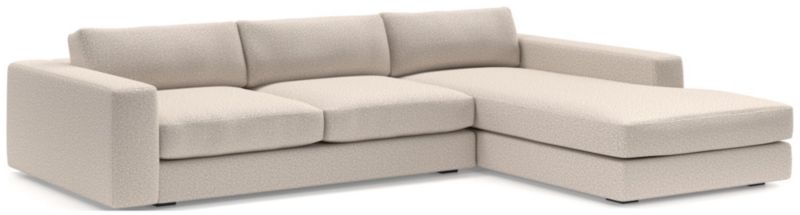 Oceanside Low Deep-Seat 2-Piece Right-Arm Chaise Sectional Sofa - image 0 of 9