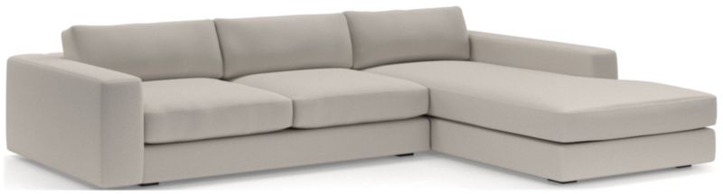 Oceanside Low Deep-Seat 2-Piece Right-Arm Chaise Sectional Sofa - image 0 of 9