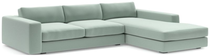 Oceanside Low Deep-Seat 2-Piece Right-Arm Chaise Sectional Sofa - image 0 of 9