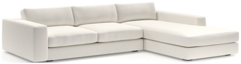 Oceanside Low Deep-Seat 2-Piece Right-Arm Chaise Sectional Sofa - image 0 of 9