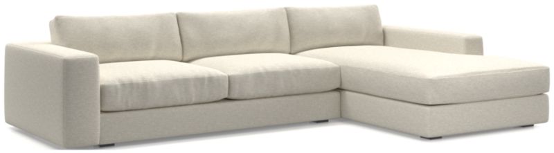 Oceanside Low Deep-Seat 2-Piece Right-Arm Chaise Sectional Sofa - image 0 of 9