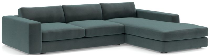 Oceanside Low Deep-Seat 2-Piece Right-Arm Chaise Sectional Sofa - image 0 of 9