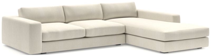 Oceanside Low Deep-Seat 2-Piece Right-Arm Chaise Sectional Sofa - image 0 of 9