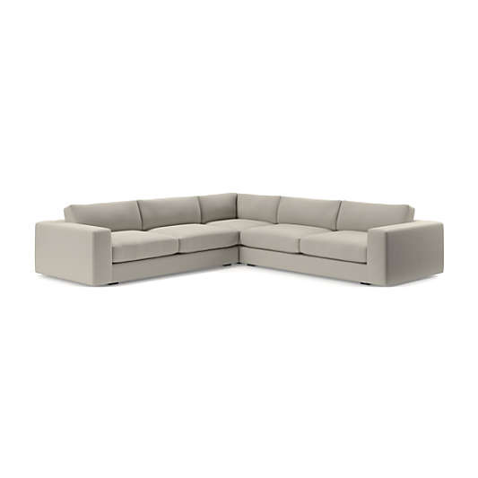 Oceanside Low Deep-Seat 3-Piece Corner Sectional Sofa