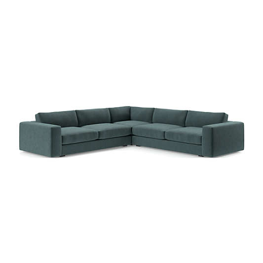 Oceanside Low Deep-Seat 3-Piece Corner Sectional Sofa