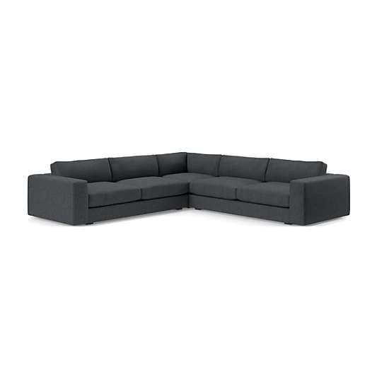Oceanside Low Deep-Seat 3-Piece Corner Sectional Sofa