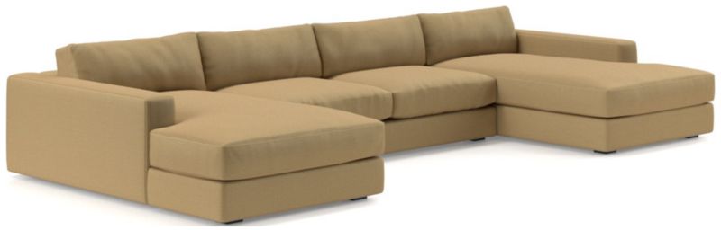 Oceanside Low Deep-Seat 3-Piece Double Chaise Sectional Sofa - image 0 of 10