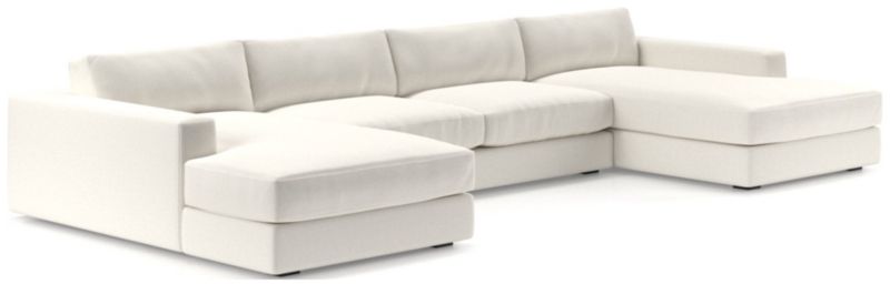 Oceanside Low Deep-Seat 3-Piece Double Chaise Sectional Sofa - image 0 of 10