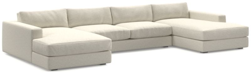 Oceanside Low Deep-Seat 3-Piece Double Chaise Sectional Sofa - image 0 of 10