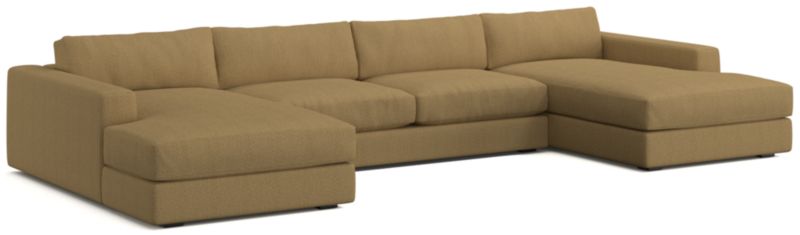 Oceanside Low Deep-Seat 3-Piece Double Chaise Sectional Sofa - image 0 of 10