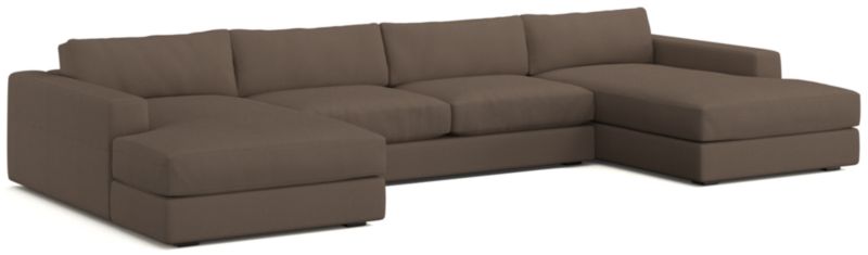 Oceanside Low Deep-Seat 3-Piece Double Chaise Sectional Sofa - image 0 of 10