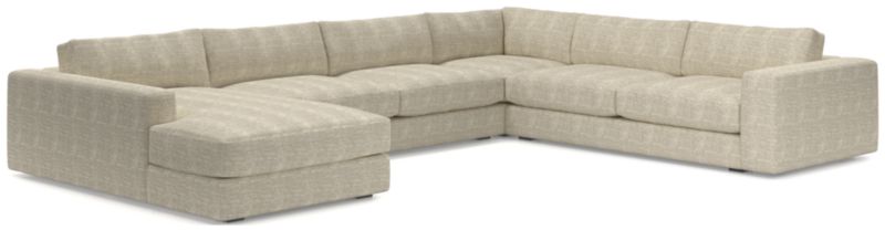 Oceanside Low Deep-Seat 4-Piece L-Shaped Sectional Sofa - image 0 of 9