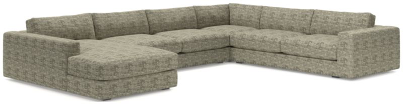 Oceanside Low Deep-Seat 4-Piece L-Shaped Sectional Sofa - image 0 of 9