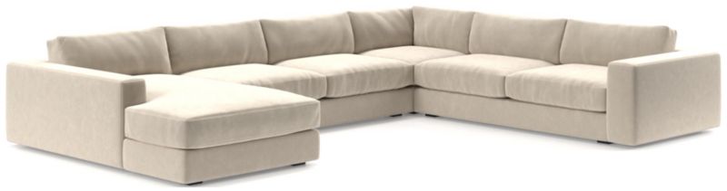 Oceanside Low Deep-Seat 4-Piece L-Shaped Sectional Sofa - image 0 of 9