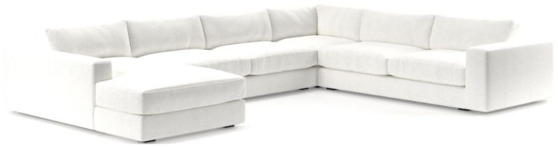 Oceanside Low Deep-Seat 4-Piece L-Shaped Sectional Sofa - image 0 of 9