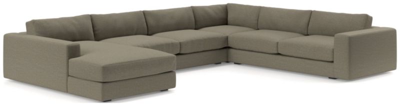 Oceanside Low Deep-Seat 4-Piece L-Shaped Sectional Sofa - image 0 of 9