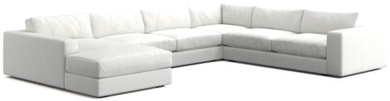 Oceanside Low Deep-Seat 4-Piece L-Shaped Sectional Sofa - image 0 of 9