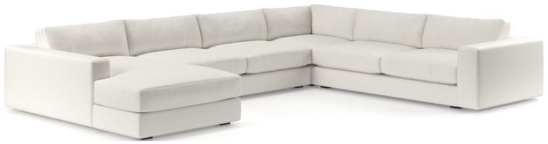 Oceanside Low Deep-Seat 4-Piece L-Shaped Sectional Sofa - image 0 of 9