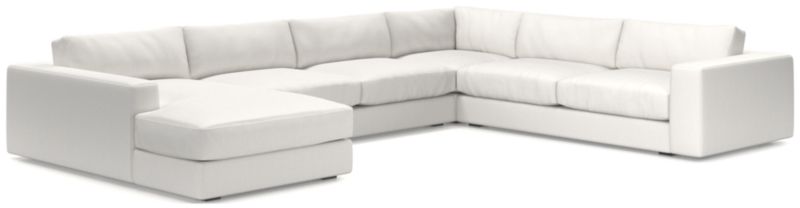 Oceanside Low Deep-Seat 4-Piece L-Shaped Sectional Sofa - image 0 of 9