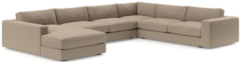 Oceanside Low Deep-Seat 4-Piece L-Shaped Sectional Sofa - image 0 of 9