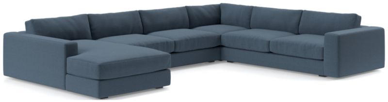 Oceanside Low Deep-Seat 4-Piece L-Shaped Sectional Sofa - image 0 of 9