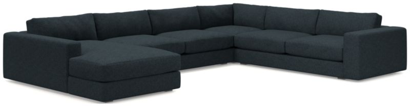 Oceanside Low Deep-Seat 4-Piece L-Shaped Sectional Sofa - image 0 of 9