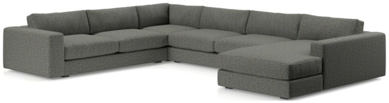 Oceanside Low Deep-Seat 4-Piece L-Shaped Sectional Sofa - image 0 of 10