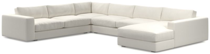 Oceanside Low Deep-Seat 4-Piece L-Shaped Sectional Sofa - image 0 of 10