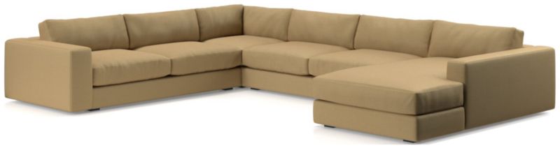 Oceanside Low Deep-Seat 4-Piece L-Shaped Sectional Sofa - image 0 of 10