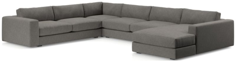 Oceanside Low Deep-Seat 4-Piece L-Shaped Sectional Sofa - image 0 of 10