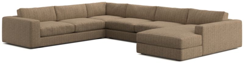 Oceanside Low Deep-Seat 4-Piece L-Shaped Sectional Sofa - image 0 of 10