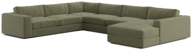 Oceanside Low Deep-Seat 4-Piece L-Shaped Sectional Sofa - image 0 of 10