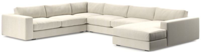 Oceanside Low Deep-Seat 4-Piece L-Shaped Sectional Sofa - image 0 of 10