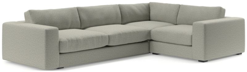 Oceanside Low Deep-Seat 3-Piece L-Shaped Sectional Sofa - image 0 of 11