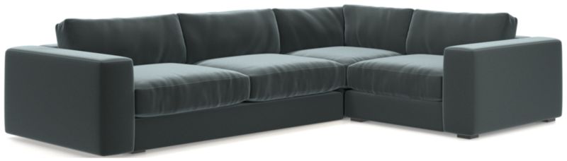 Oceanside Low Deep-Seat 3-Piece L-Shaped Sectional Sofa - image 0 of 10