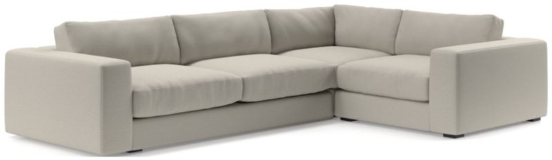 Oceanside Low Deep-Seat 3-Piece L-Shaped Sectional Sofa - image 0 of 10