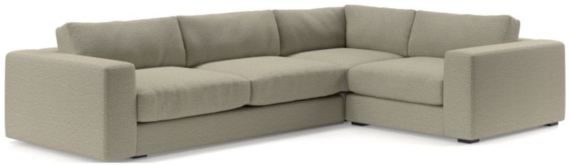 Oceanside Low Deep-Seat 3-Piece L-Shaped Sectional Sofa - image 0 of 10