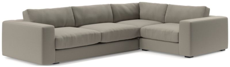 Oceanside Low Deep-Seat 3-Piece L-Shaped Sectional Sofa - image 0 of 10