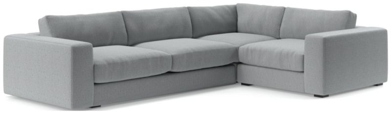 Oceanside Low Deep-Seat 3-Piece L-Shaped Sectional Sofa - image 0 of 11