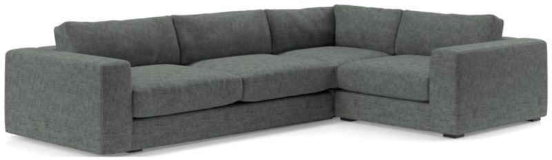 Oceanside Low Deep-Seat 3-Piece L-Shaped Sectional Sofa - image 0 of 10