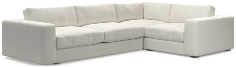 Oceanside Low Deep-Seat 3-Piece L-Shaped Sectional Sofa - image 0 of 10