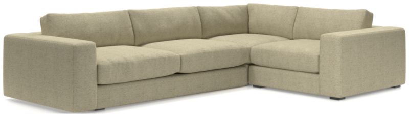 Oceanside Low Deep-Seat 3-Piece L-Shaped Sectional Sofa - image 0 of 10