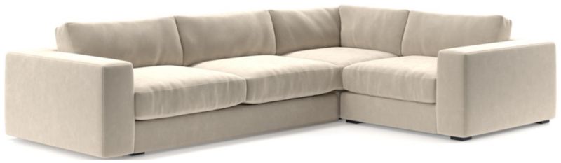 Oceanside Low Deep-Seat 3-Piece L-Shaped Sectional Sofa - image 0 of 10