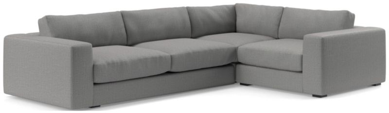 Oceanside Low Deep-Seat 3-Piece L-Shaped Sectional Sofa - image 0 of 10