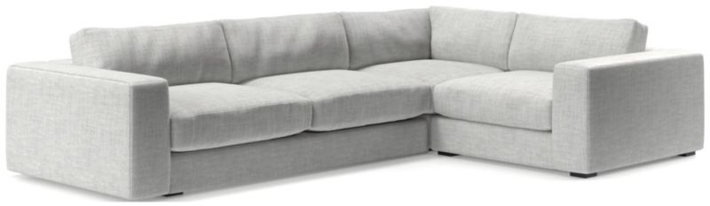 Oceanside Low Deep-Seat 3-Piece L-Shaped Sectional Sofa - image 0 of 10