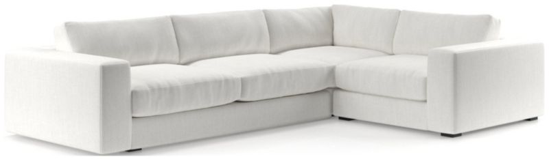 Oceanside Low Deep-Seat 3-Piece L-Shaped Sectional Sofa - image 0 of 10