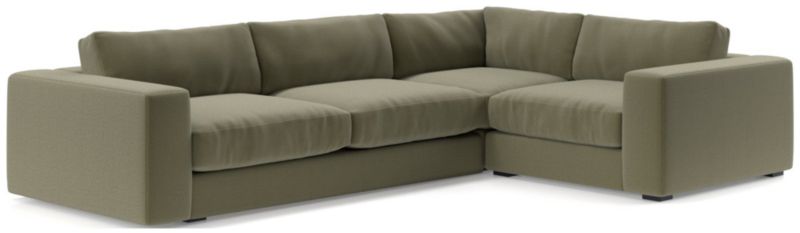 Oceanside Low Deep-Seat 3-Piece L-Shaped Sectional Sofa - image 0 of 10