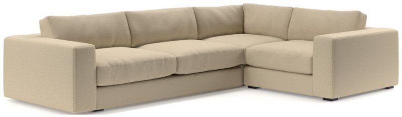 Oceanside Low Deep-Seat 3-Piece L-Shaped Sectional Sofa - image 0 of 10